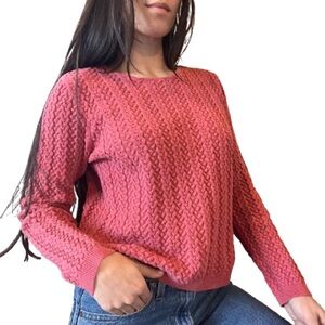 100% Cotton Cable Knit Sweater
